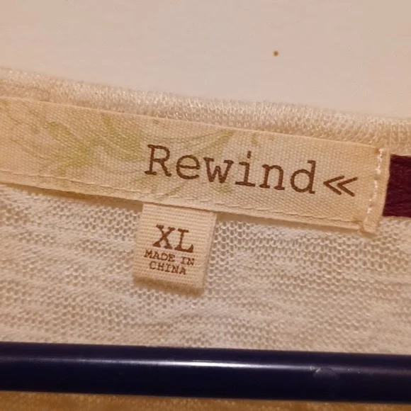 NWT - Adorable Rewind Lace Long Sleeve Top - Size XL - Picture 3 of 6